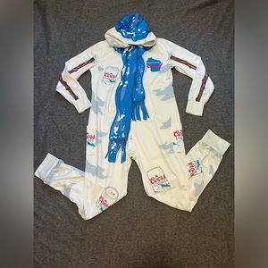 NEW Coors Light Beer Adult Winter Holiday Jumpsuit Hoodie Full Body Suit